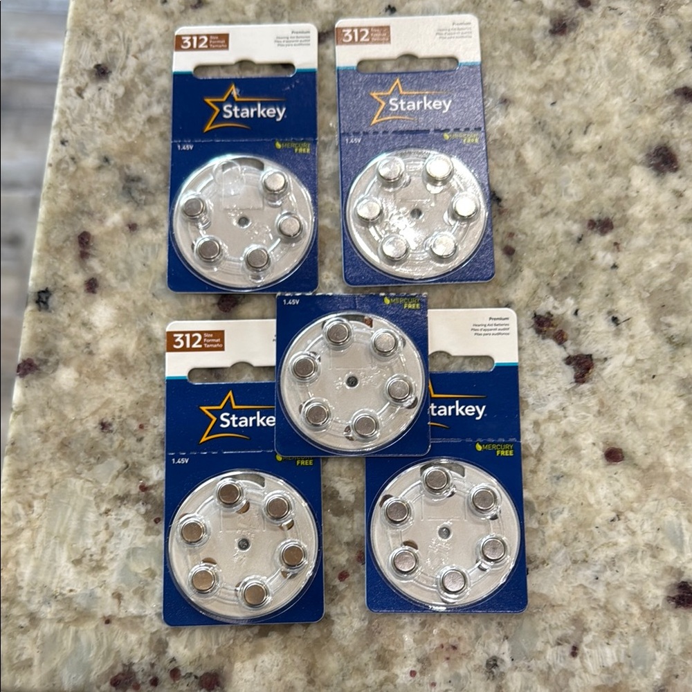 Lot of Starkey 312 Premium Air Zinc Hearing Aid Batteries